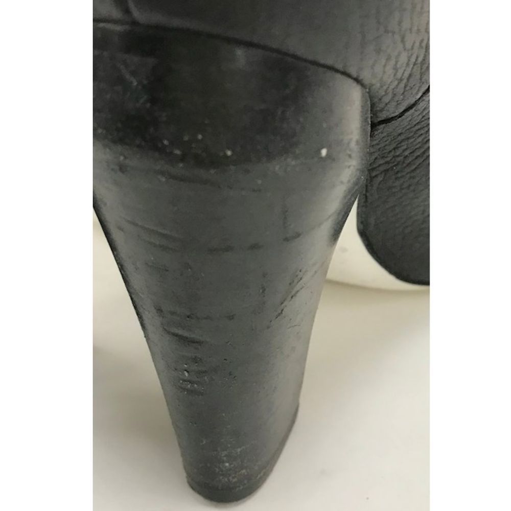 FENDI Black Leather Wrap Boots/Booties‎ 34.5 - Picture 10 of 15